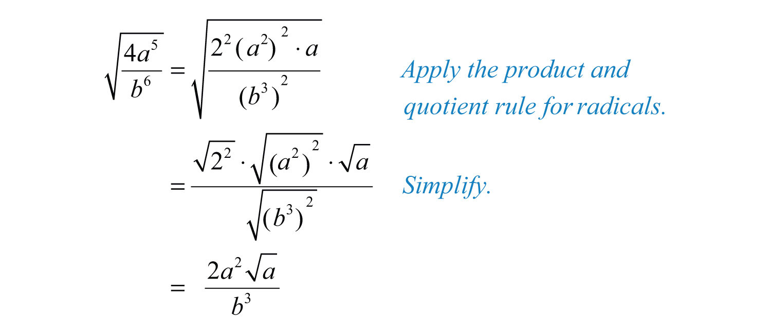 Simplifying Radical Expressions