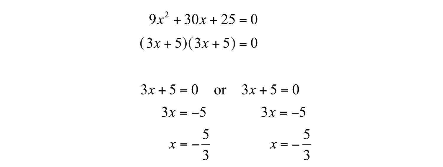 quadratic equation example with solution
